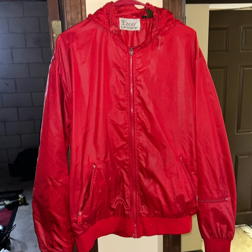 VINTAGE Lacoste Izod windbreaker / rain jacket